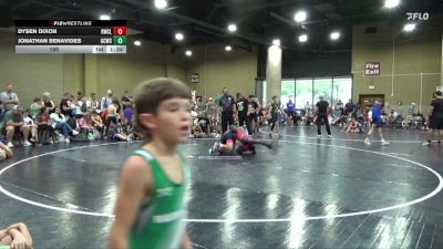 100 lbs Round 4 (6 Team) - Jonathan Benavides, Gulf Coast WC vs Dysen Dixon, Rabbit WC