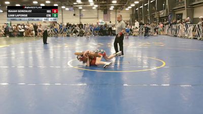 100 lbs Round 1 - 9:00am Friday - Isaiah Gonzalez, Nebraska Elite vs Liam Laforge, CTWHALE