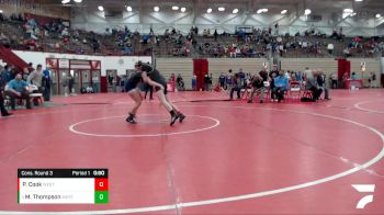 136 lbs Cons. Round 3 - Madeline Thompson, Franklin Central WC vs Paige Cook, Boonville