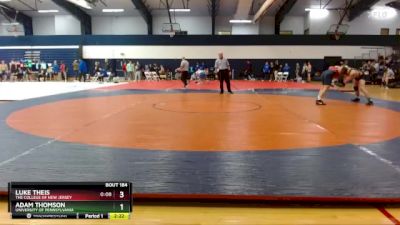 165 lbs Quarterfinal - Adam Thomson, University Of Pennsylvania vs Luke Theis, The College Of New Jersey