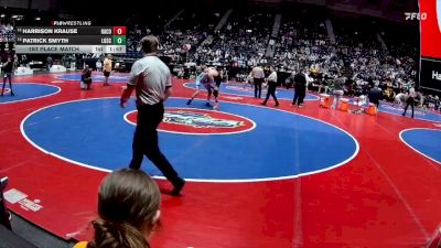 132-2A 1st Place Match - Harrison Krause, Hart County vs Patrick Smyth, Lovett School