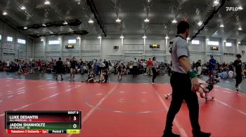 132 lbs Round 3 (6 Team) - Luke DeSantis, All American vs Jadon Shanholtz, 84 Athletes