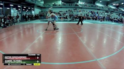 105 lbs Cons. Round 5 - Gabriel Oliveira, Greater Heights Wrestling-AAA vs Anton Goncharenko, Thoroughbred Wrestling Academy-AA