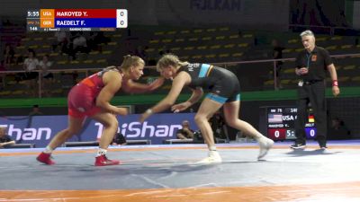 76 kg Yelena Makoyed, USA vs Francy Raedelt, GER
