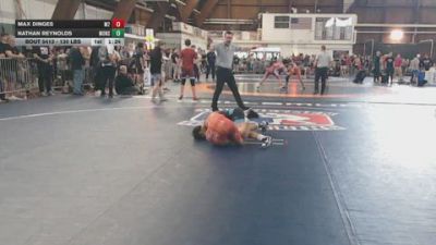 130 lbs Quarterfinal - Max Dinges, M2 vs Nathan Reynolds, Monster Garage