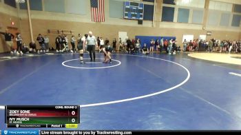 155lbs Cons. Round 2 - Ivy Musch, St. Helens vs Zoey Sone, Bellingham SD (Girls)
