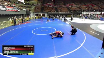 98 lbs Quarterfinal - Drake Edwards, Mad Dawg Wrestling Club vs Jimmy Urban, California