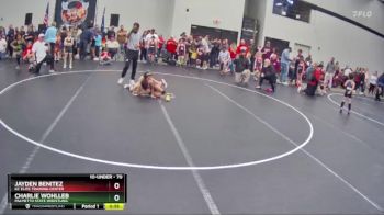 70 lbs Quarterfinal - Charlie Wohlleb, Palmetto State Wrestling vs Jayden Benitez, Kc Elite Training Center