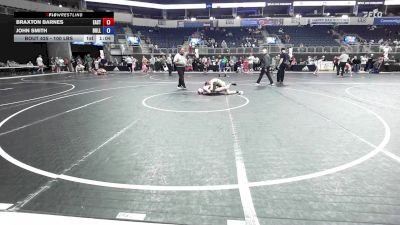 100 lbs 7th Place - Braxton Barnes, East Kansas Eagles vs John Smith, Bulls WC