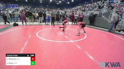 70 lbs Quarterfinal - Dallas Williams, Barnsdall Youth Wrestling vs Jake Potts, Wagoner Takedown Club