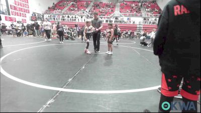 64 lbs Consolation - Wyatt Davis, Del City Little League Wrestling vs Tyler Thomas, Choctaw Ironman