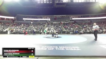 165 lbs Quarterfinal - Evan Roudebush, Bloomington South vs Matthew Pegram, Evansville North