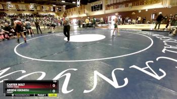 113 lbs Champ. Round 1 - Carter Bolt, Torrey Pines vs Arseni Kikiniou, Poway