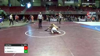 102 lbs 2nd Place - Garrett Reece, Sons Of Thunder Academy vs Alijah Gabaldon, Sons Of Thunder Academy