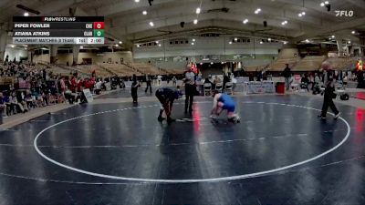 185 lbs Placement Matches (8 Team) - Piper Fowler, Cleveland High School vs Atiana Atkins, Clarksville High School