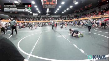 100 lbs Consolation - Rowdy Howell, Madill Takedown vs Minor Langford, Weatherford Youth Wrestling