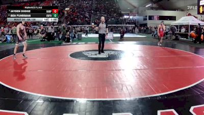 6A 138 lbs Champ. Round 1 - Ben Fuhriman, Owyhee vs Jayden Dodge, Nampa