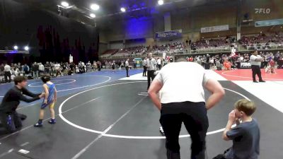 46 lbs Quarterfinal - Ryan Dunn, Bear Cave vs Hart Pedziwiatr, Custer County