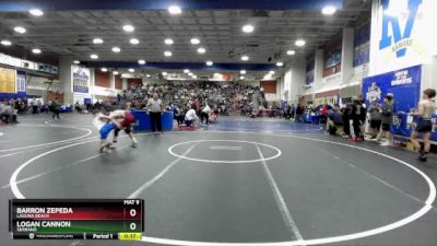 120 lbs Cons. Round 1 - Barron Zepeda, Laguna Beach vs Logan Cannon, Serrano