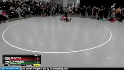 100 lbs Cons. Round 1 - Miabella Madueno, Legacy Wrestling Center vs Emily Doolittle, Florida