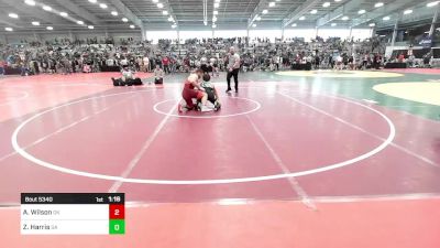 182 lbs Round Of 128 - Alex Wilson, OK vs Zeke Harris, GA