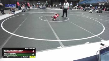 40 lbs Quarterfinal - Chase Depew, Derby Wrestling Club vs Kashton Lopp-Friess, Dodge City Wrestling Academy