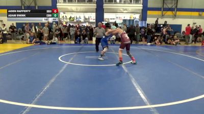 150 lbs Quarterfinal - Aiden Rafferty, Brookville vs Adam Swink, Connellsville