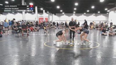 110 lbs Rr Rnd 5 - Hazel Rodarte, Mat Demon Girls Black - GK12E vs Rhilynn Tolzman, Black Mambas - GK12E