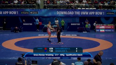 80 kg Qualif. - Ivan Ivanov, United States vs Alireza Rezaei, Iran