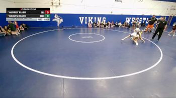 82 lbs 1st Place Match - Harlym Ward, Bear River Wrestling Club vs Audrey Eller, Sanderson Wrestling Academy