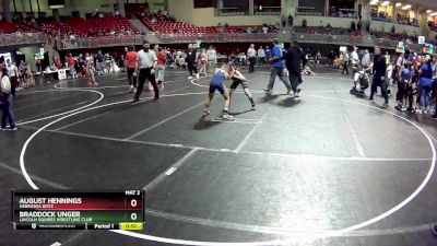 90 lbs 3rd Place Match - August Hennings, Nebraska Boyz vs Braddock Unger, Lincoln Squires Wrestling Club