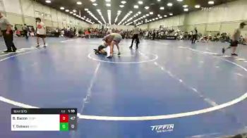 115 lbs Rr Rnd 3 - Beau Bacon, Team Texas 14U vs Talan Dobson, Mojo Grappling Academy 14U