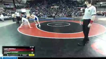 2A 195 lbs Semifinal - Liam Hiekkila, Aberdeen vs Donald Schmidt, Selah