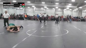 132 lbs Round 4 (10 Team) - Brandon Bonelli, Savage WA White vs Noah Hernandez, New England Gold