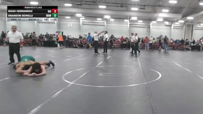 132 lbs Round 4 (10 Team) - Brandon Bonelli, Savage WA White vs Noah Hernandez, New England Gold