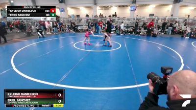 70 lbs Champ. Round 1 - Eriel Sanchez, Sentinels Wrestling Academy vs Kyleigh Danielson, Texas Elite Wrestling Club