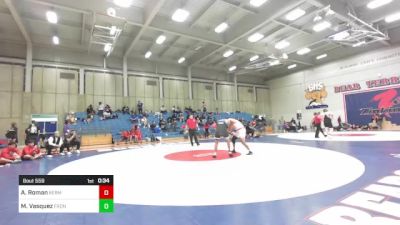 285 lbs Consi Of 32 #2 - Alan Roman, Kerman vs Miguel Vasquez, Frontier