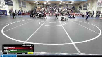 106 lbs Champ. Round 2 - Joe Oskorus, Servite vs Manny RAMIREZ, Costa Mesa