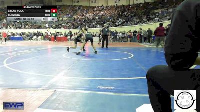 100 lbs Consi Of 32 #2 - Cylas Folk, Midwest City Bombers vs Eli Mejia, Norman North