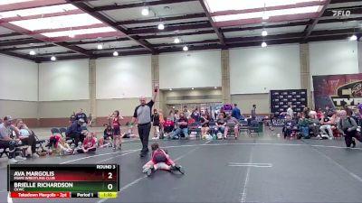 65 lbs Round 3 - Ava Margolis, Miami Wrestling Club vs Brielle Richardson, CKWC