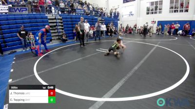 55 lbs Consi Of 4 - Jeremy Thomas, Little Axe Takedown Club vs Colt Topping, Smith Wrestling Academy