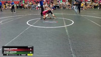 80 lbs Round 3 (4 Team) - Travis Chapman, Neighborhood vs Ryker Leonard, Highland Hornets