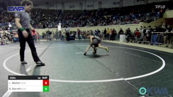 55 lbs Round Of 32 - Logan Weiher, Mcalester Youth Wrestling vs Beau Barrett, Black Fox Wrestling Club