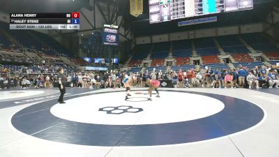 125 lbs Cons. Rd Of 16 - Alana Henry, Missouri vs Haley Stenz, Michigan