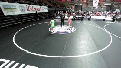 110 lbs Cali Gilliard, KCWA - Kern County Wrestling Association vs Jayleen Quenga, CVWA - Central Valley Wrestling Association