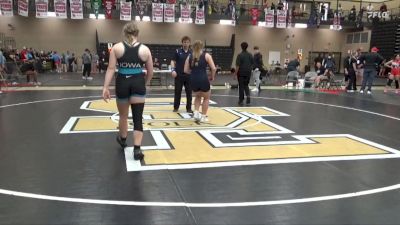 155 lbs Cons. Round 2 - Makana Miller, Iowa vs Madelyn Rose, Iowa