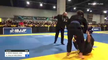 ALICIA RENE RAQUEL UNKRICH vs ANNA ZHULAI MOLENKAMP 2021 World Master IBJJF Jiu-Jitsu Championship