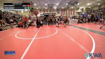 66 lbs Rr Rnd 2 - Beau Barrett, Black Fox Wrestling Club vs Wade Ramsey, Coweta Tiger Wrestling