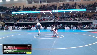 145 lbs Champ. Round 1 - Conner Cook, Kenai Central High School vs Landon Metzger, Valdez High School