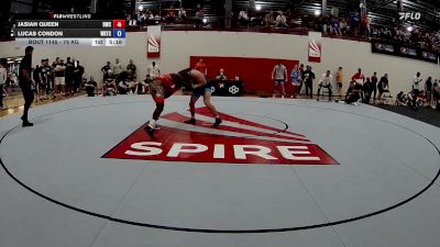 79 kg Cons. Semis - Jasiah Queen, Dragon Wrestling Club vs Lucas Condon, Wisconsin Regional Training Center